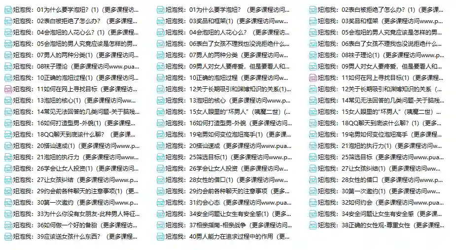 妞泡我课程实战指南：专属情感转化秘籍限时揭秘-沉潜情感社